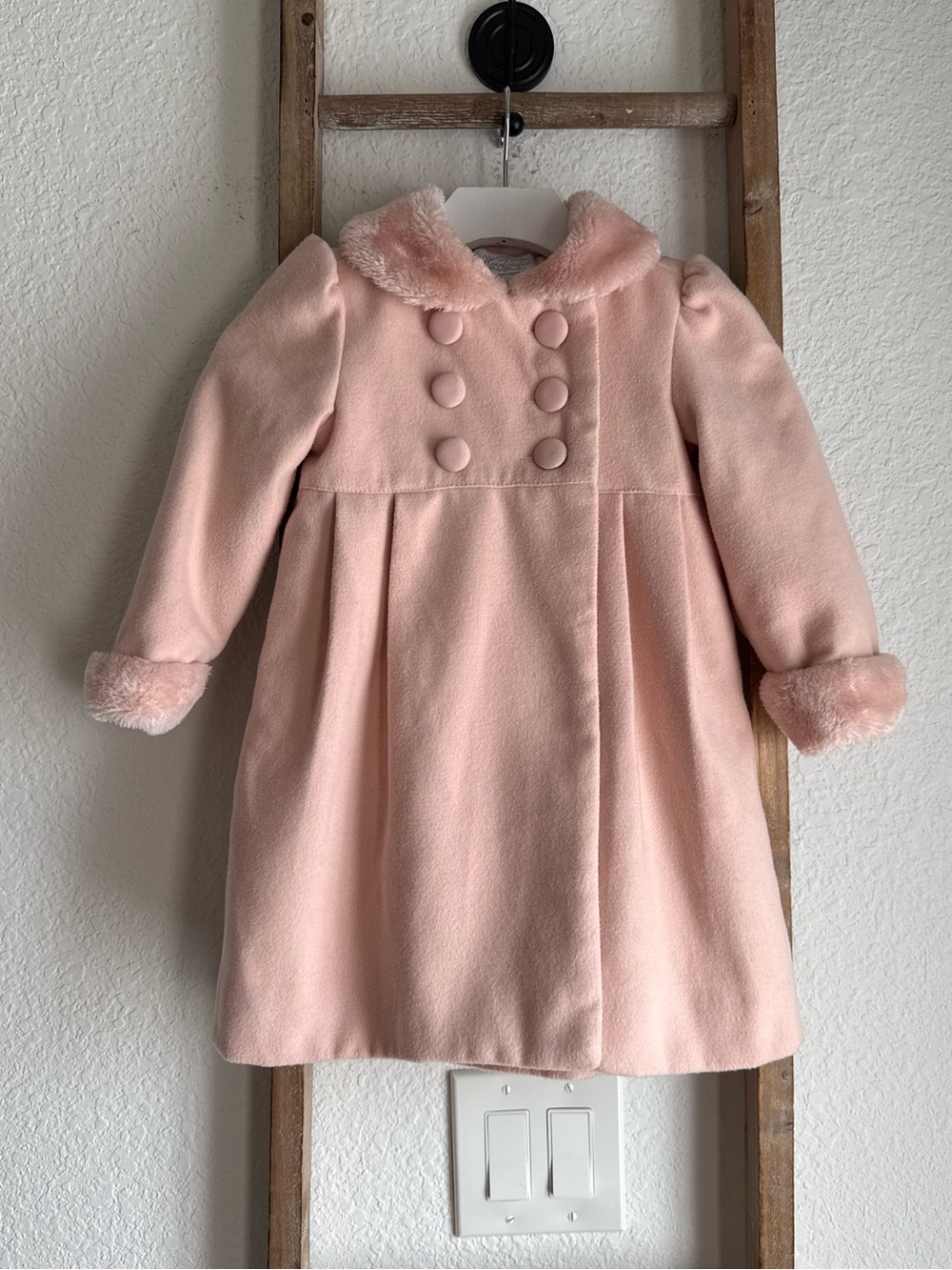 Heirloom Double Breast Pink Dress Coat sz: 24M